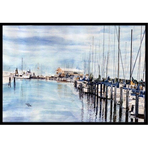 Carolines Treasures 18 x 27 in. The Warf Indoor and Outdoor Doormat 8128MAT - main